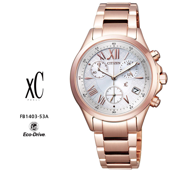 超美品　CITIZEN Eco-Drive ソーラー腕時計　クロノグラフ 時計 楽天市場】シチズン クロスシー FB1404-51A CITIZEN XC クロノ