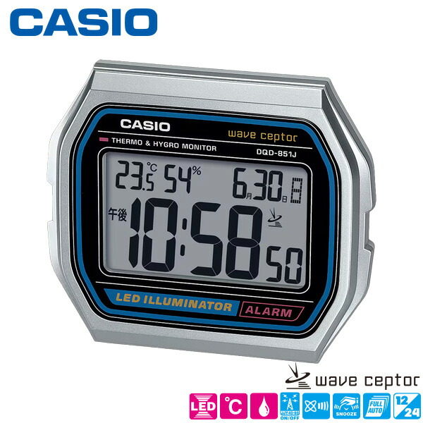 楽天市場】電波 めざまし 時計 DQD-851J-8JF CASIO カシオ 電子