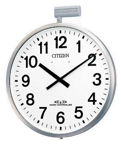 楽天市場】電波 屋外 ポール 時計 シチズン CITIZEN 電波 ポール 時計