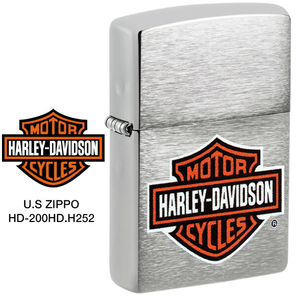 Harley Davidson ハーレー ダビッドソン Zippo ハーレー ダビッドソン ジッポー ZIPPO Harley-Davidson USA U.S HD-200HD.H252 シルバー プリント加工 ライター 【お取り寄せ】