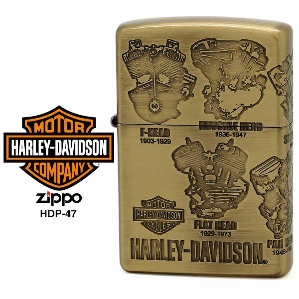 Harley Davidson Zippo ハーレー ダビッドソン ジッポー ZIPPO Harley-Davidson HDP-47 ブラス ライター 【お取り寄せ】