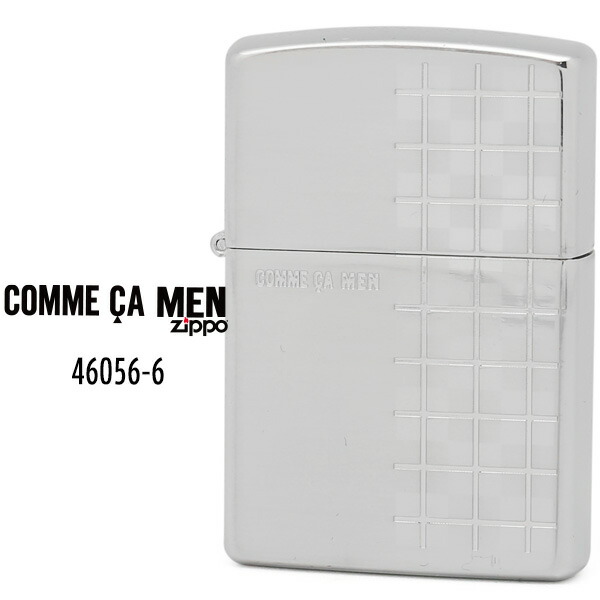 【Zippo ジッポー コムサ】 Zippo コムサ メン ジッポー ZIPPO COMME CA MEN 46056-6 銀サテーナ シルバー 200ベース 正規取扱店 ライター 【在庫あり】【RCP】
