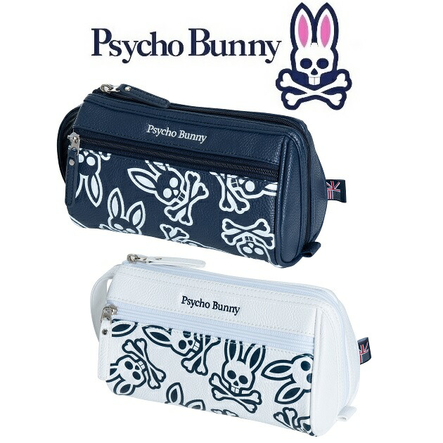 Psycho Bunny サイコバニー モノグラム GOLF ROUND POUCH PBMG9FZ2 正規通販