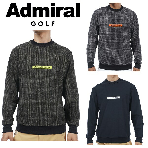 アドミラル ゴルフ メンズ ウォーム伸ばすこと クルーネックスウェット ADMIRAL ADMA386 その他-ゴルフ