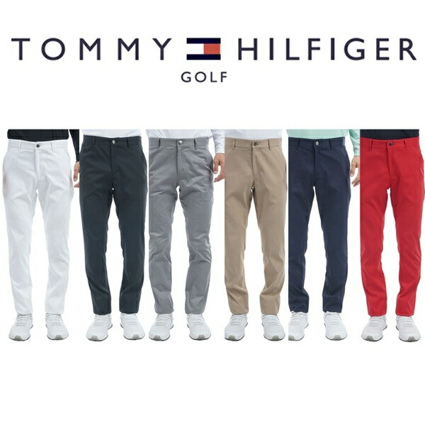 トミーヒルフィガー ゴルフ メンズ 第一義的 テーパードパンツ TOMMY HILFIGER GOLF THMA516 2025年春夏青写真