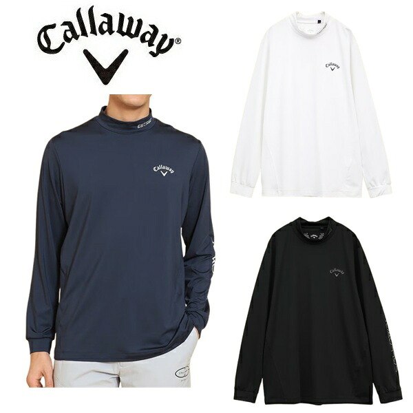 キャロウェイ ゴルフ メンズ シャツ ストレッチスムース長袖モックネックシャツ Callaway Golf C25133101