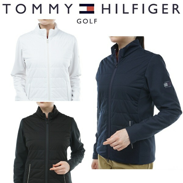 トミーヒルフィガー ゴルフ レディース パテッドコンビ ストレッチジャケット TOMMY HILFIGER GOLF THLA373｜IG-GOLF 店