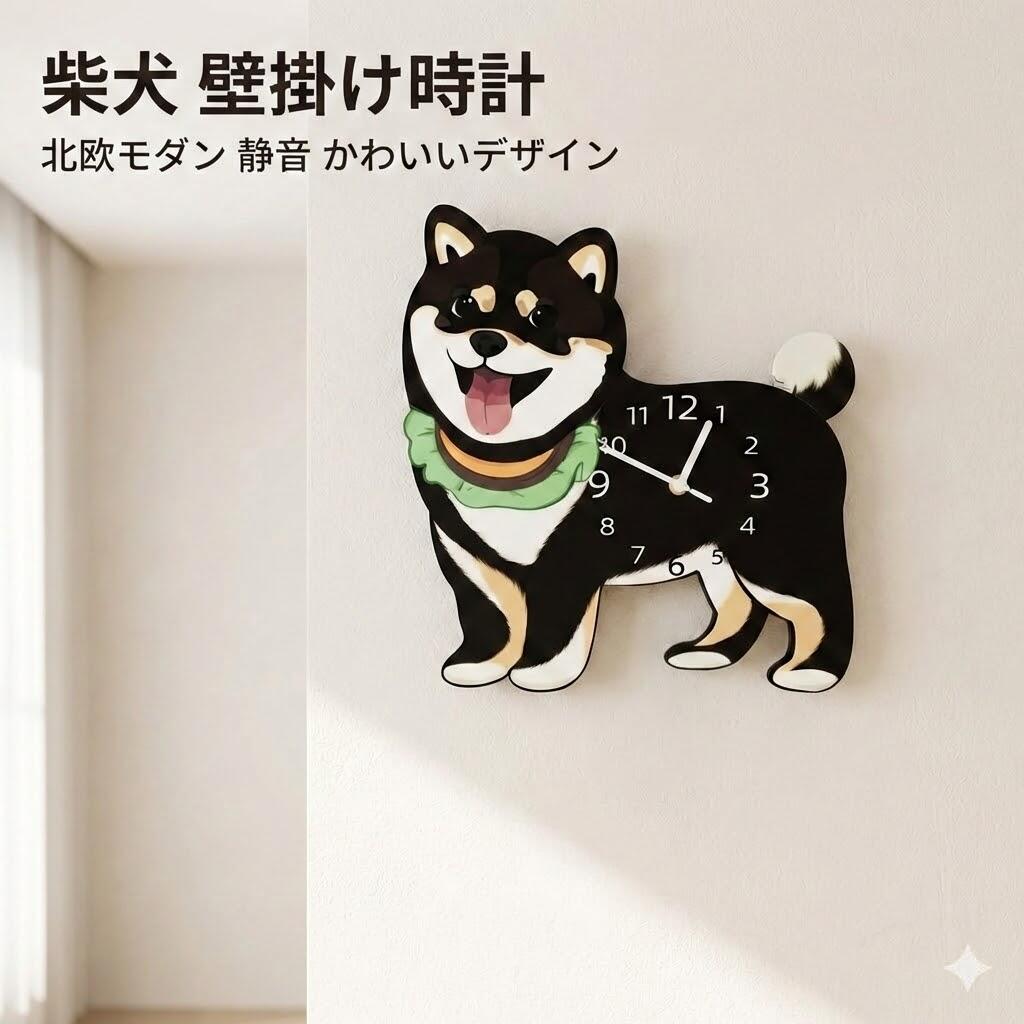 楽天市場】壁掛け時計 コーギー 犬 動物 キャラクター 掛け時計