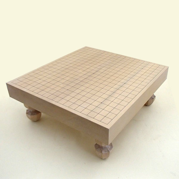 天然木　木製 囲碁盤 約45x41.5x20cm脚付き ヘソ有り　送料無料 天然木 木製 囲碁盤 約45x41.5x20cm脚付き ヘソ有りの通販 by