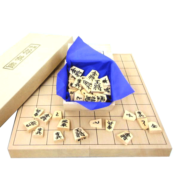 棋盤仕掛ける 超厚の新桂１０号折棋盤とタイ王国黄楊上彫り（桐駒和氏の璧）