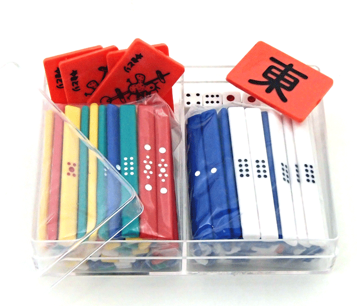 楽天市場】麻雀 携帯便利 麻雀カラー点棒（91本）サイコロ4個つき