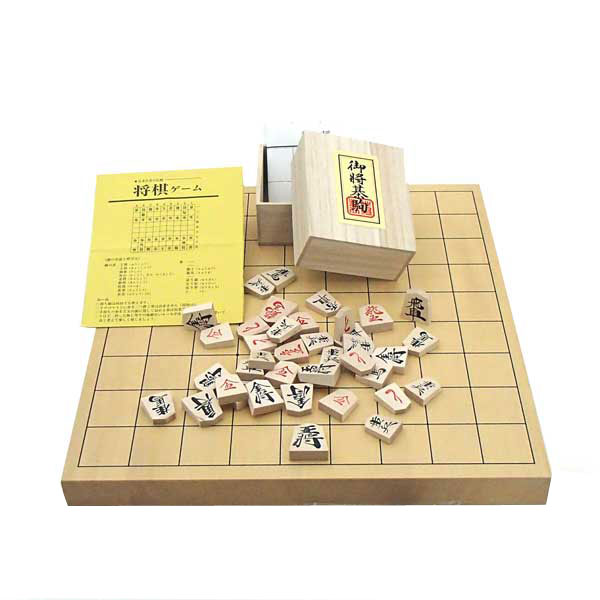 木製棋盤仕掛ける 新かや1寸卓上棋盤と一般受け電話番号１の素晴らしい押し棋駒（桐駒箱つき・駒のやり方付き添い人）