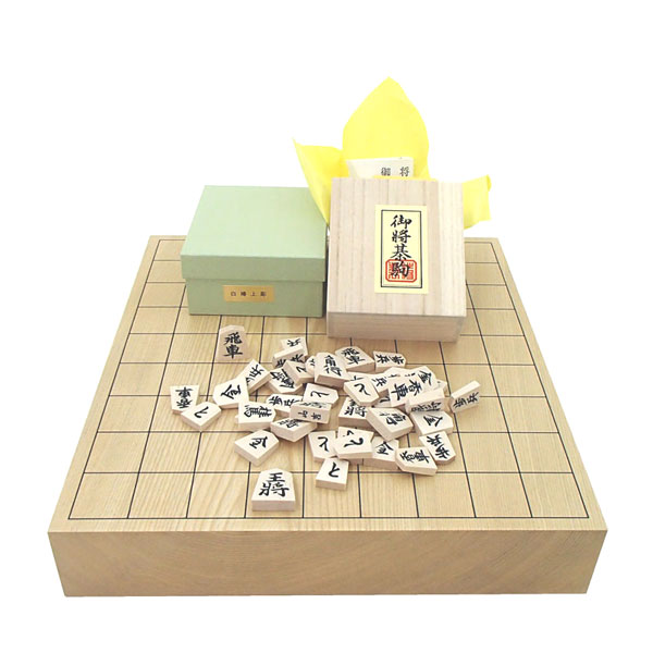楽天市場】高級将棋盤セット 北海道産 本桂二寸足付将棋盤と山形