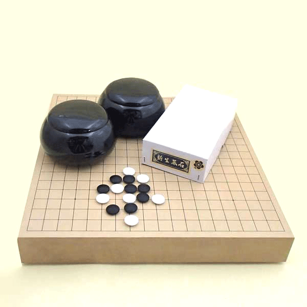 楽天市場】高級囲碁盤セット 新桂3寸一枚板足付碁盤と硬質ガラス新生