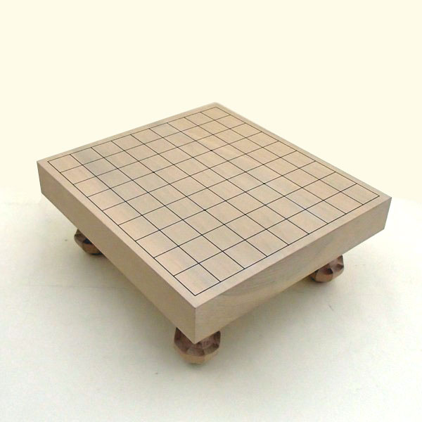 木製棋盤 北海道産 本桂2寸足付一枚板棋盤 位置づけるA 松