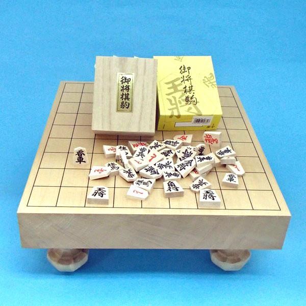 楽天市場】将棋盤3点セット 人気の新桂二寸足付接合将棋盤と山形天童