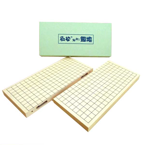 碁盤 ヒバ差込盤「かちっと碁」（後ろ側13路盤）（日本棋院）