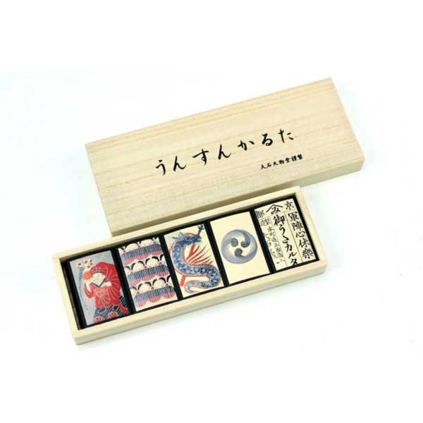 カルタ　木版手摺り　うんすんかるた（寛政12年創業大石天狗堂）