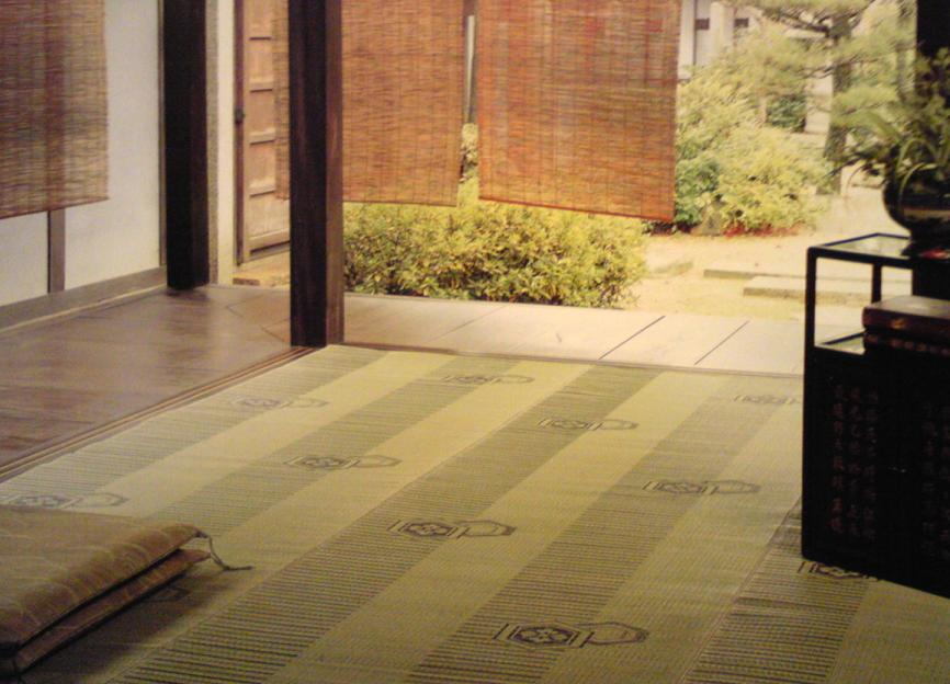 【純国産品】【三六間・中京間・福井間10帖】 花ござ　上敷き 畳カーペット ござ『平安』 岡山県産