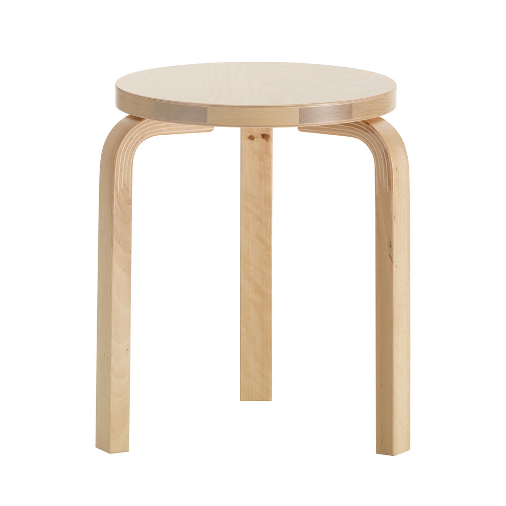 フランス　ビンテージスツール　Alvar Aalto スツール　チェア　赤 Alvar Aalto スツール60 リノリウム レッド | 北欧家具 haluta