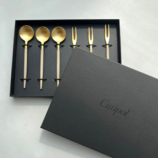 cutipol クチポール ティーセット GOA 象牙色ゴールド 置き目品