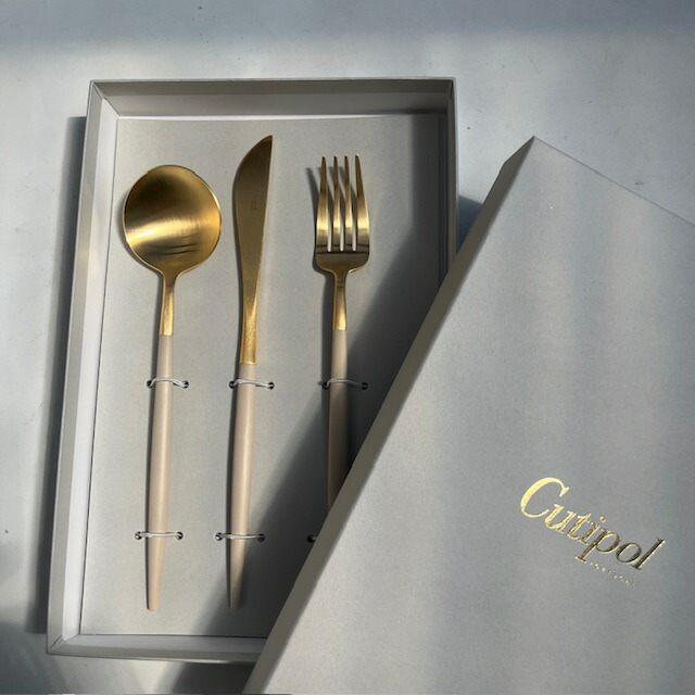 cutipol クチポール ディナーセット 3本　 GOA アイボリーゴールド　正規品 9,702円