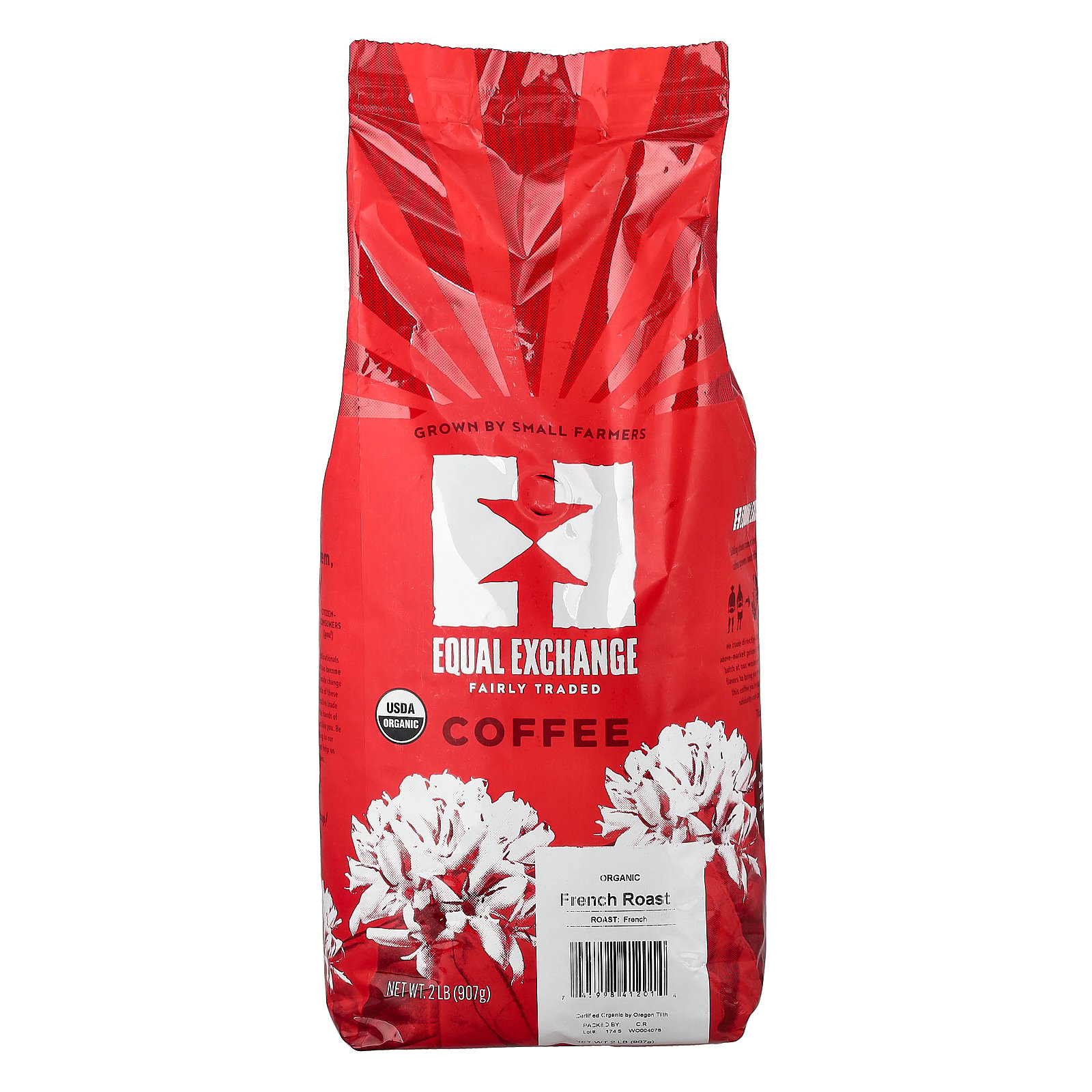 【15%OFFクーポン★4/14 20:00~4/20 23:59】Equal Exchange オーガニック コーヒー 【 iHerb アイハーブ 公式 】 イコールエクスチェンジ 濃厚 コーヒー豆 フレンチロースト 全豆 907g