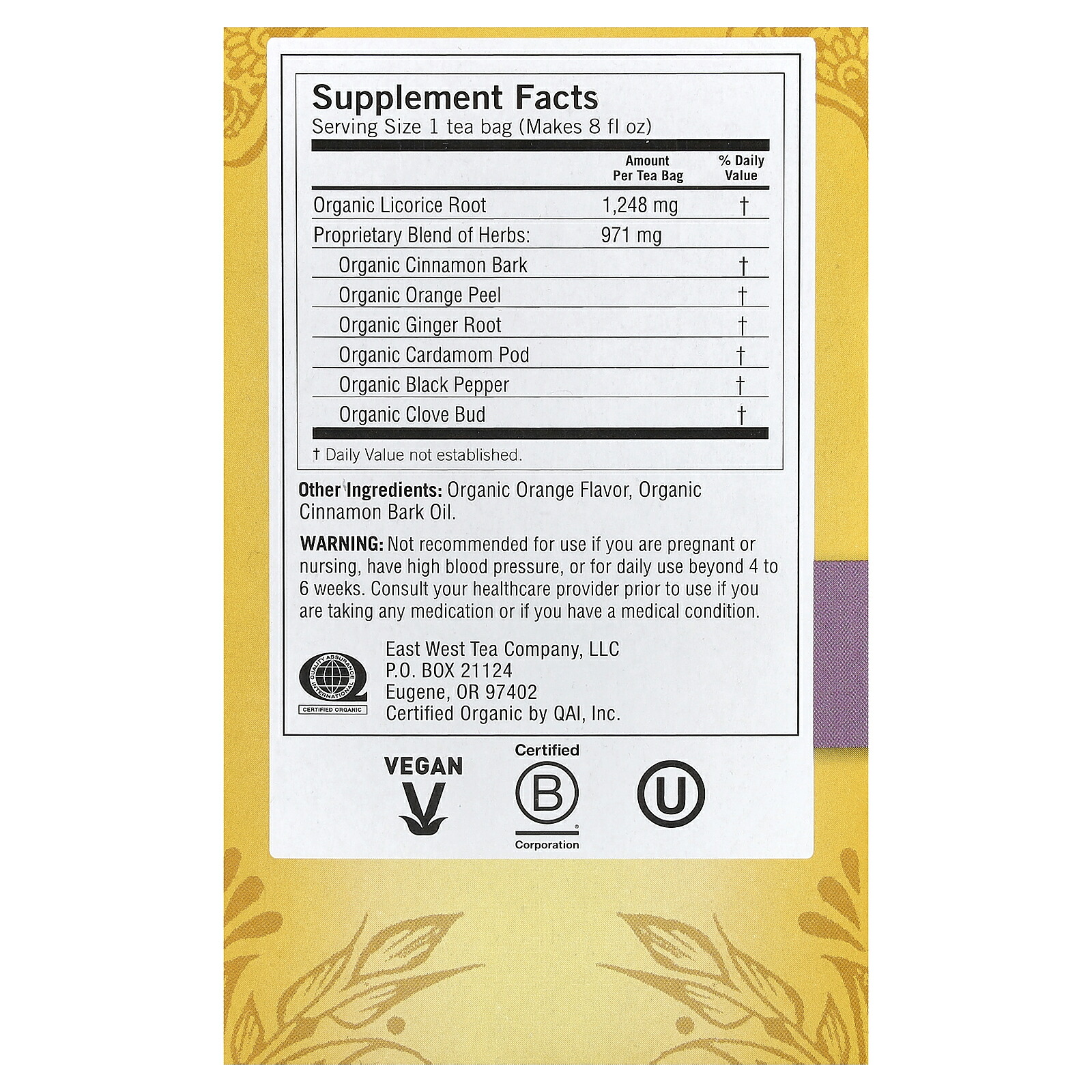 【POINT最大15倍★2/19 20002/23 0159】Yogi Tea エジプシャン リコリス オーガニック 【 iHerb