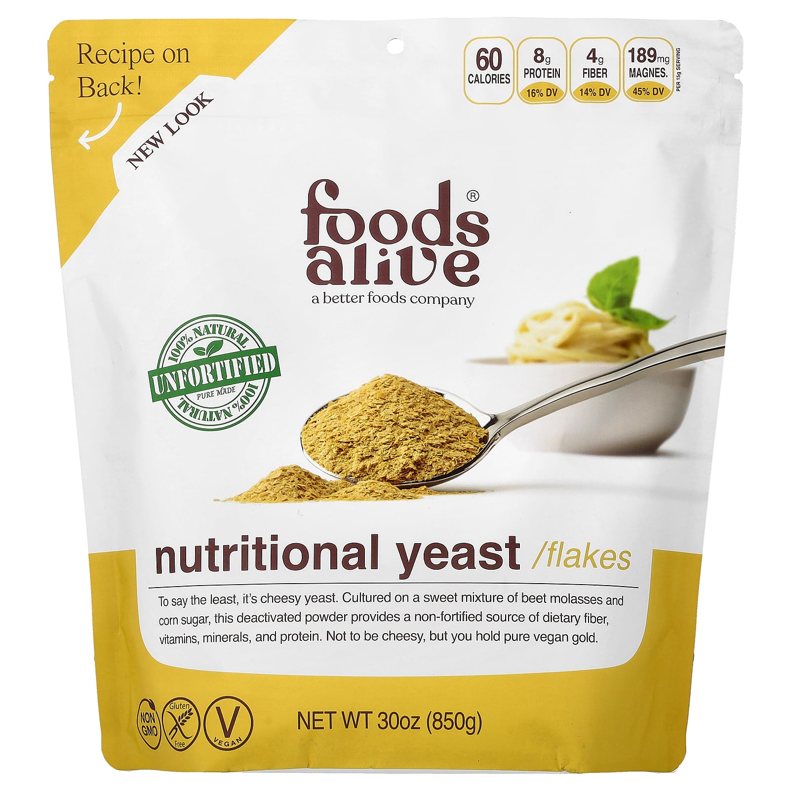 Foods Alive ニュートリショナルイースト 【 iHerb アイハーブ 公式 】 フーズアライブ イースト 酵母 栄養酵母 乾燥酵母 出芽酵母 食物繊維 ビタミン ミネラル タンパク質 スーパーフード フレーク 粉末 907g 6,890円