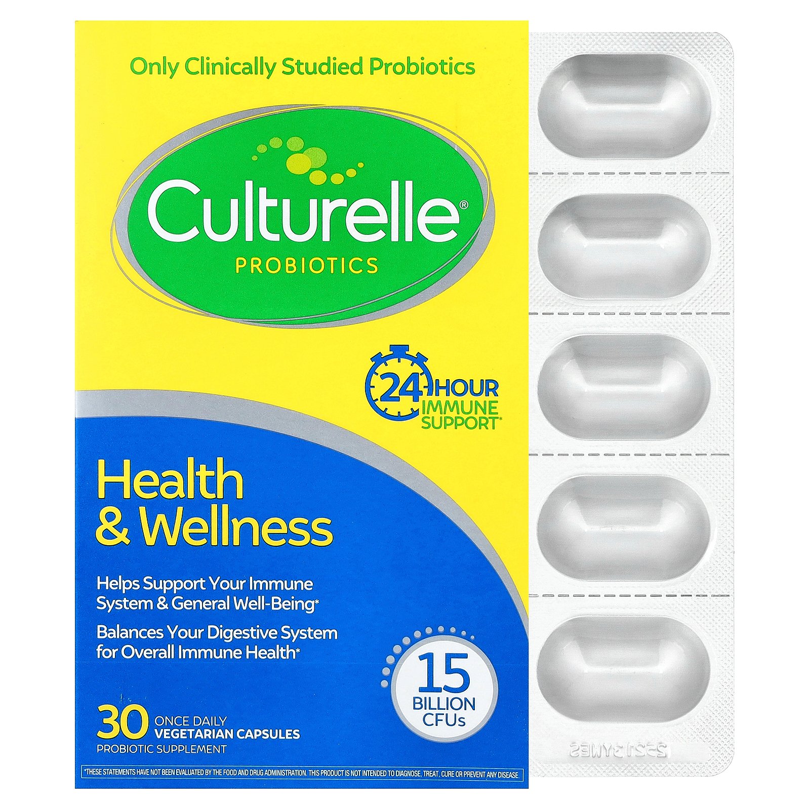 【15%OFFクーポン★4/4 00:00~4/10 01:59】Culturelle プロバイオティクス ヘルス & ウェルネス 【 iHerb アイハーブ 公式 】 カルチュレル 乳酸菌 サプリメント サプリ ベジカプセル 150億CFU 30粒