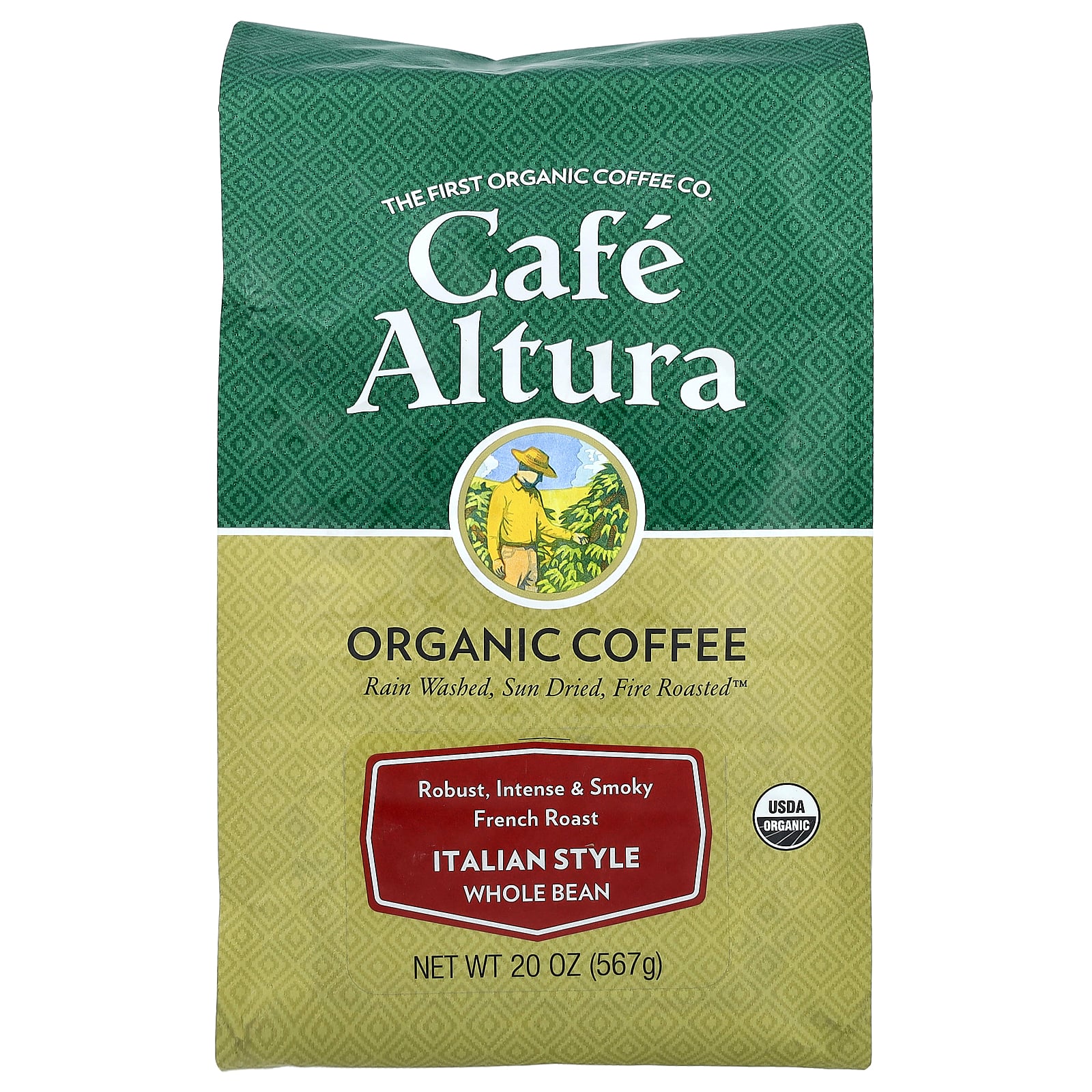 【15%OFFクーポン★4/14 20:00~4/20 23:59】Cafe Altura コーヒー豆 イタリアンスタイル オーガニック 【 iHerb アイハーブ 公式 】 カフェアルツラ 有機 コーヒー 珈琲 ホールビーン フレンチロースト 567g