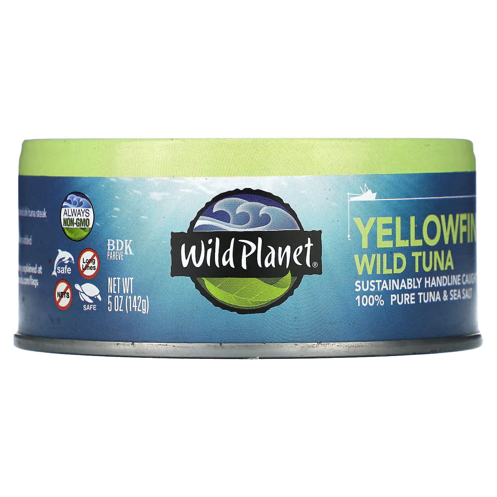 【POINT20倍★7/4 20:00〜7/11 1:59】Wild Planet ツナ 缶詰 【 iHerb アイハーブ 公式 】 ワイルドプラネット ツナ缶 キハダマグロ マグロ イエローフィン ワイルド 天然 ツナ 海塩 シーソルト 食品 シーフード 142g画像