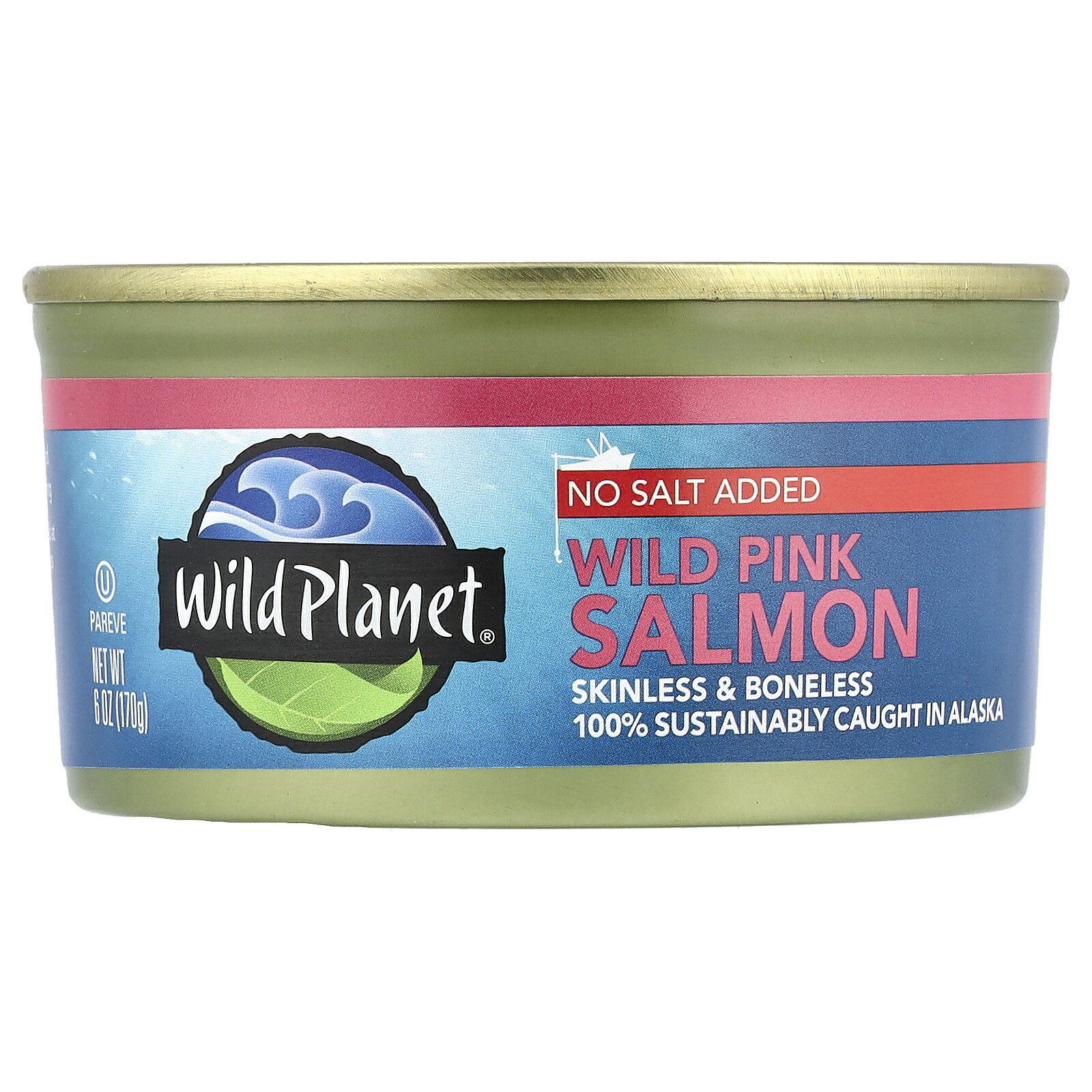 【POINT20倍★7/4 20:00〜7/11 1:59】Wild Planet ピンクサーモン 缶詰 【 iHerb アイハーブ 公式 】 ワイルドプラネット 天然 カラフトマス 塩分無添加 皮・骨なし 170g画像