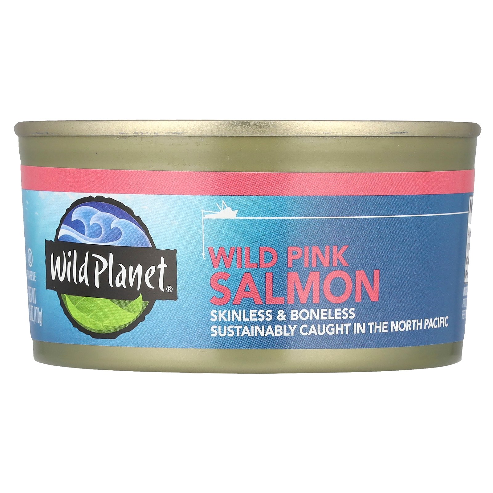 【POINT20倍★7/4 20:00〜7/11 1:59】Wild Planet ピンクサーモン 缶詰 【 iHerb アイハーブ 公式 】 ワイルドプラネット 天然 カラフトマス 皮・骨なし 170g画像
