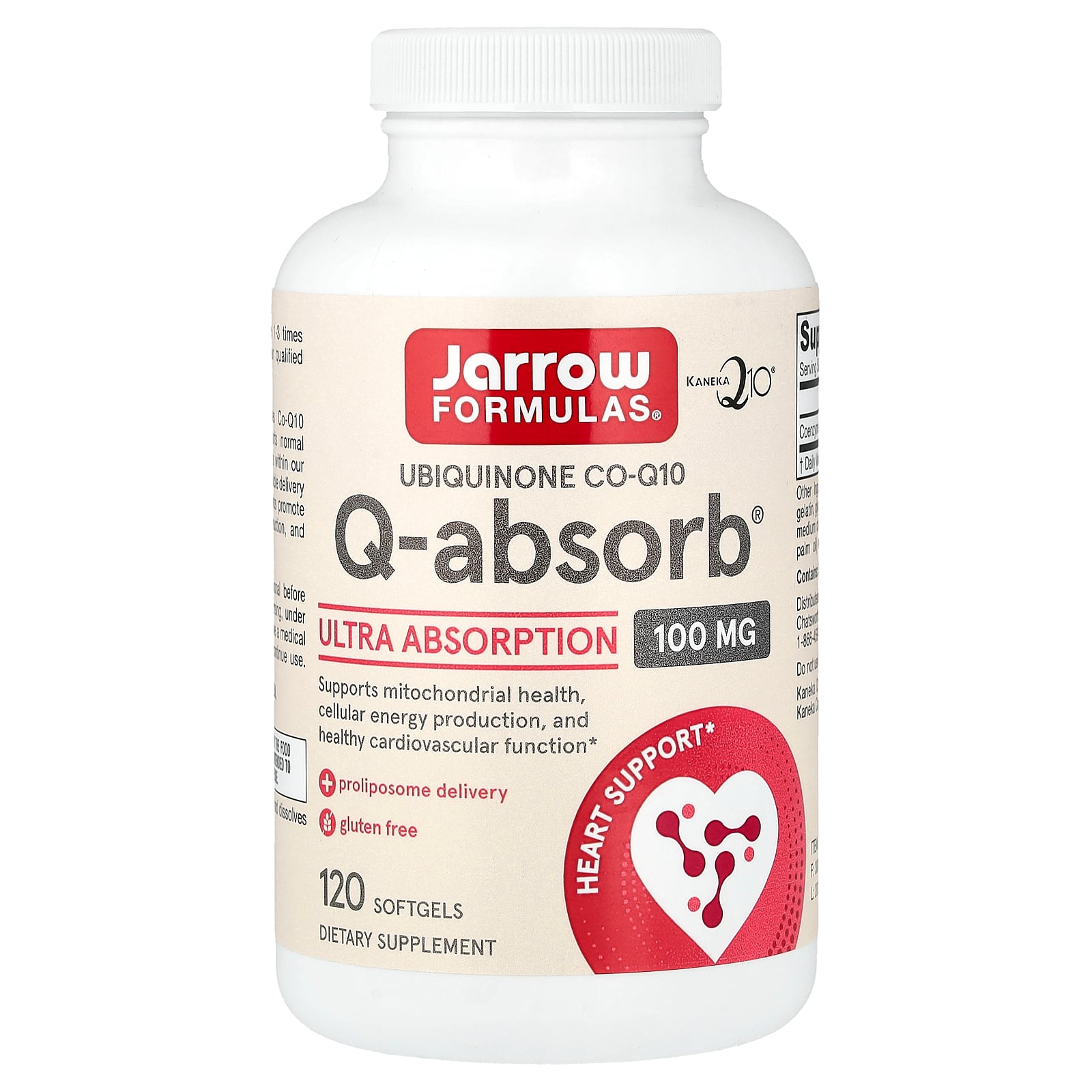 【15%OFFクーポン★4/14 20:00~4/20 23:59】Jarrow Formulas Q-アブソーブ 【 iHerb アイハーブ 公式 】 ジャロウフォーミュラズ ジャローフォーミュラズ コエンザイムQ10 CoQ10 ユビキノン Q-absorb サプリメント サプリ ソフトジェル 100mg 120粒