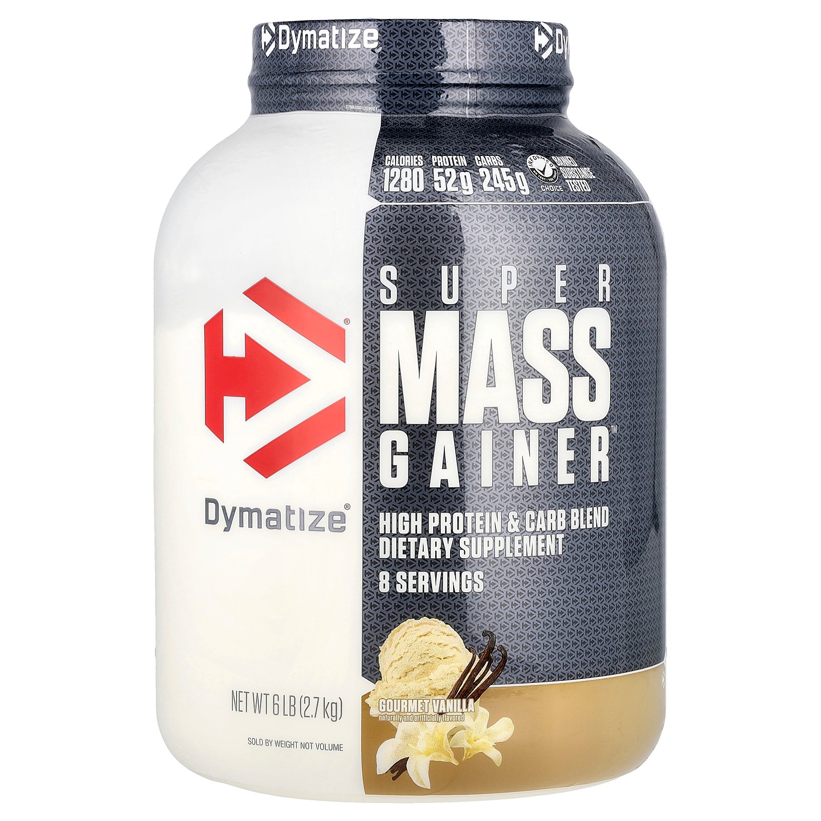 【15%OFFクーポン★4/14 20:00~4/20 23:59】Dymatize スーパー マス ゲイナー 【 iHerb アイハーブ 公式 】 ダイマタイズ プロテイン プロテインパウダー カーボ タンパク質 炭水化物 BCAA ロイシン クレアチン グルメバニラ 2.7kg
