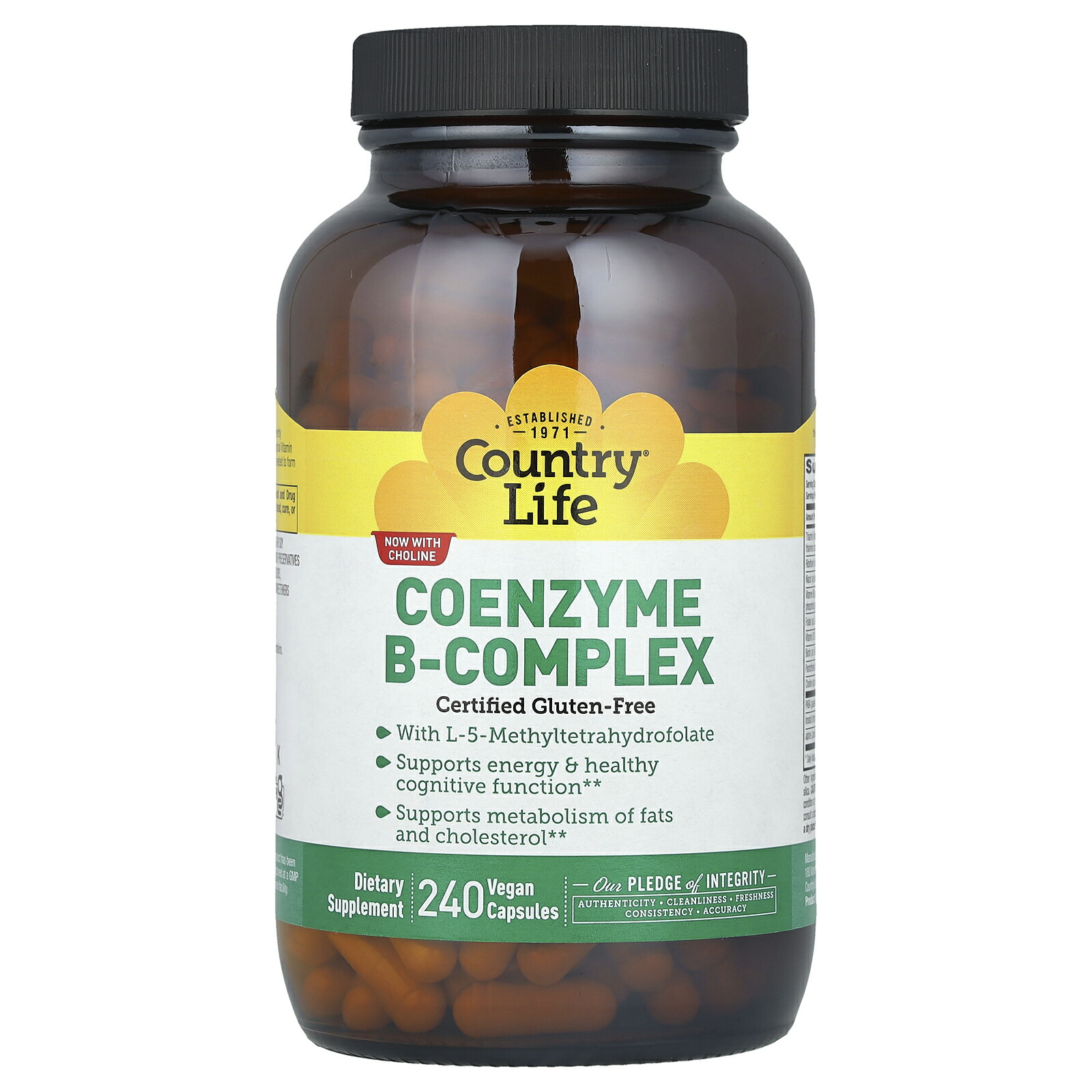 【15%OFFクーポン★4/14 20:00~4/20 23:59】Country Life コエンザイム Bコンプレックス 【 iHerb アイハーブ 公式 】 カントリーライフ ビタミンB ビタミン B ビタミンB群 ビタミン類 葉酸 コリン イノシトール α-リポ酸 サプリ ヴィーガンカプセル 240粒