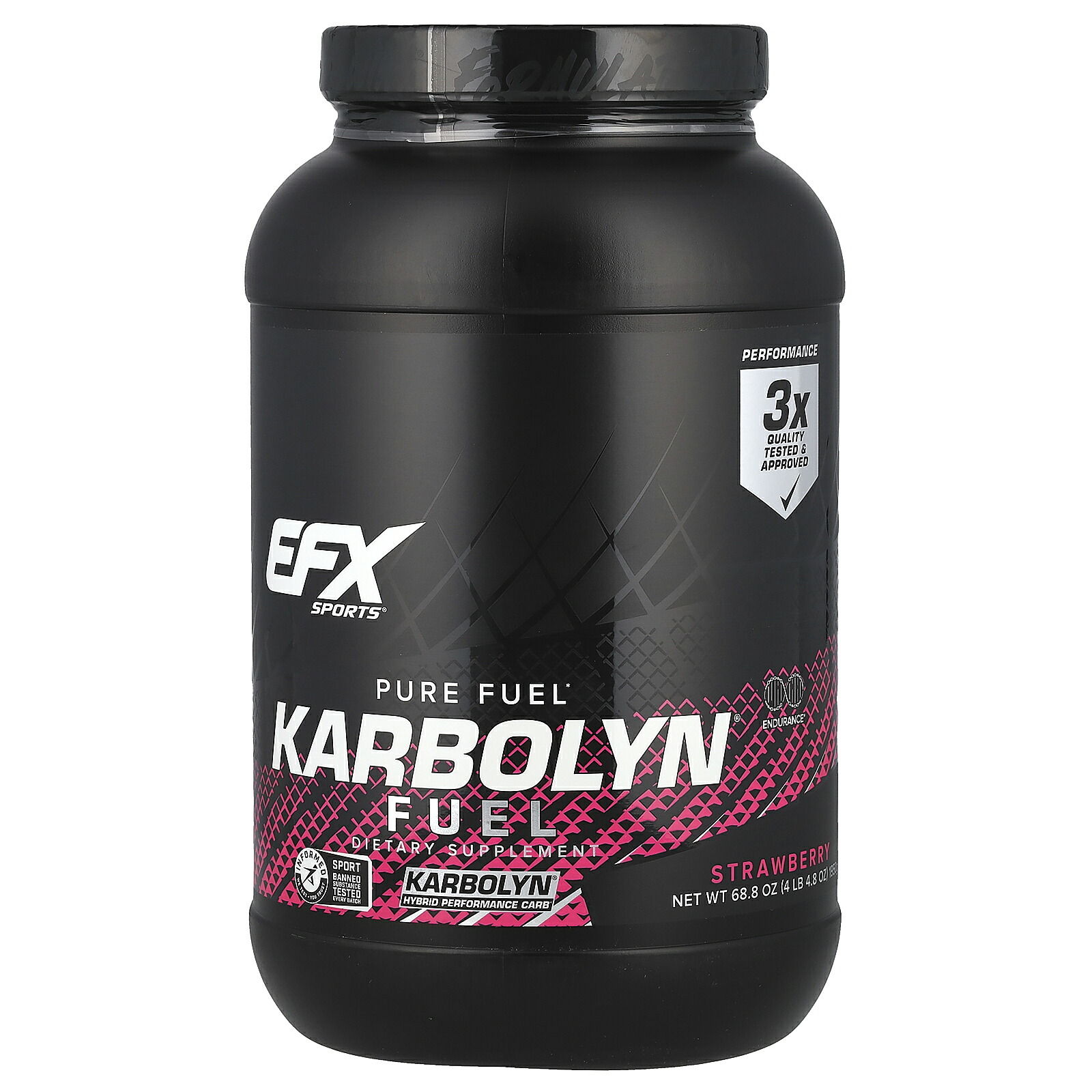 【15%OFFクーポン★4/14 20:00~4/20 23:59】EFX Sports カーボリン フュール 【 iHerb アイハーブ 公式 】 EFXスポーツ Karbolyn カーボ 炭水化物 フューエル パウダー 粉末 ストロベリー 2kg