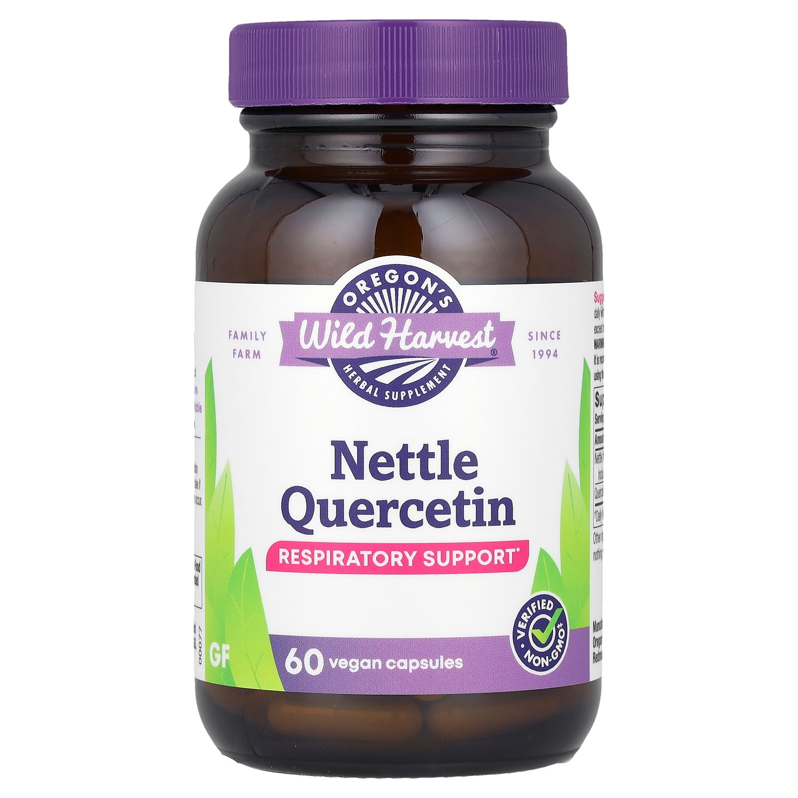 【POINT20倍★7/4 20:00〜7/11 1:59】Oregons Wild Harvest ネトル ケルセチン 【 iHerb アイハーブ 公式 】 オレゴンズ ワイルドハーベスト オーガニック 有機 イラクサ 西洋イラクサ ハーブ サプリメント サプリ カプセル 60粒画像