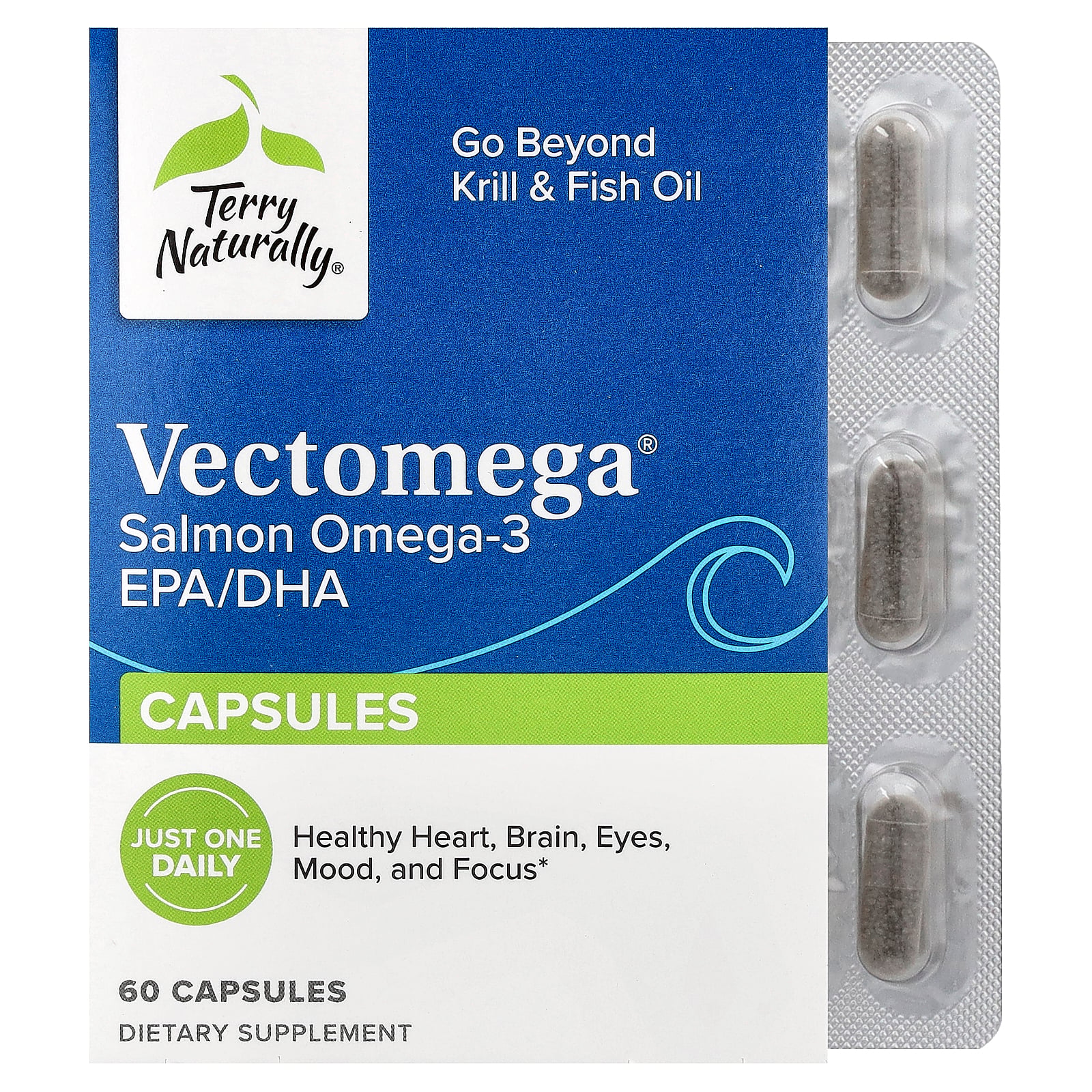 【15%OFFクーポン★4/14 20:00~4/20 23:59】Terry Naturally ベクトメガ 【 iHerb アイハーブ 公式 】 テリーナチュラリー Vectomega オメガ3 オメガ3脂肪酸 サーモン由来 フィッシュオイル EPA DHA リン脂質 ペプチド サプリメント サプリ カプセル 60粒