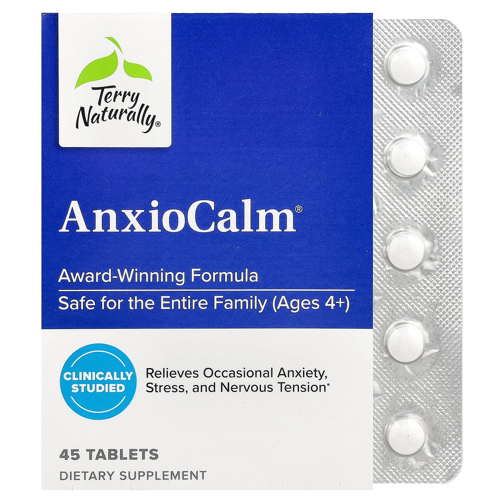 【15%OFFクーポン★4/14 20:00~4/20 23:59】Terry Naturally アンキシオカーム 【 iHerb アイハーブ 公式 】 テリーナチュラリー AnxioCalm アンクシオカルム エキナセア エキス ハーブ サプリメント サプリ タブレット 45粒 4,657円