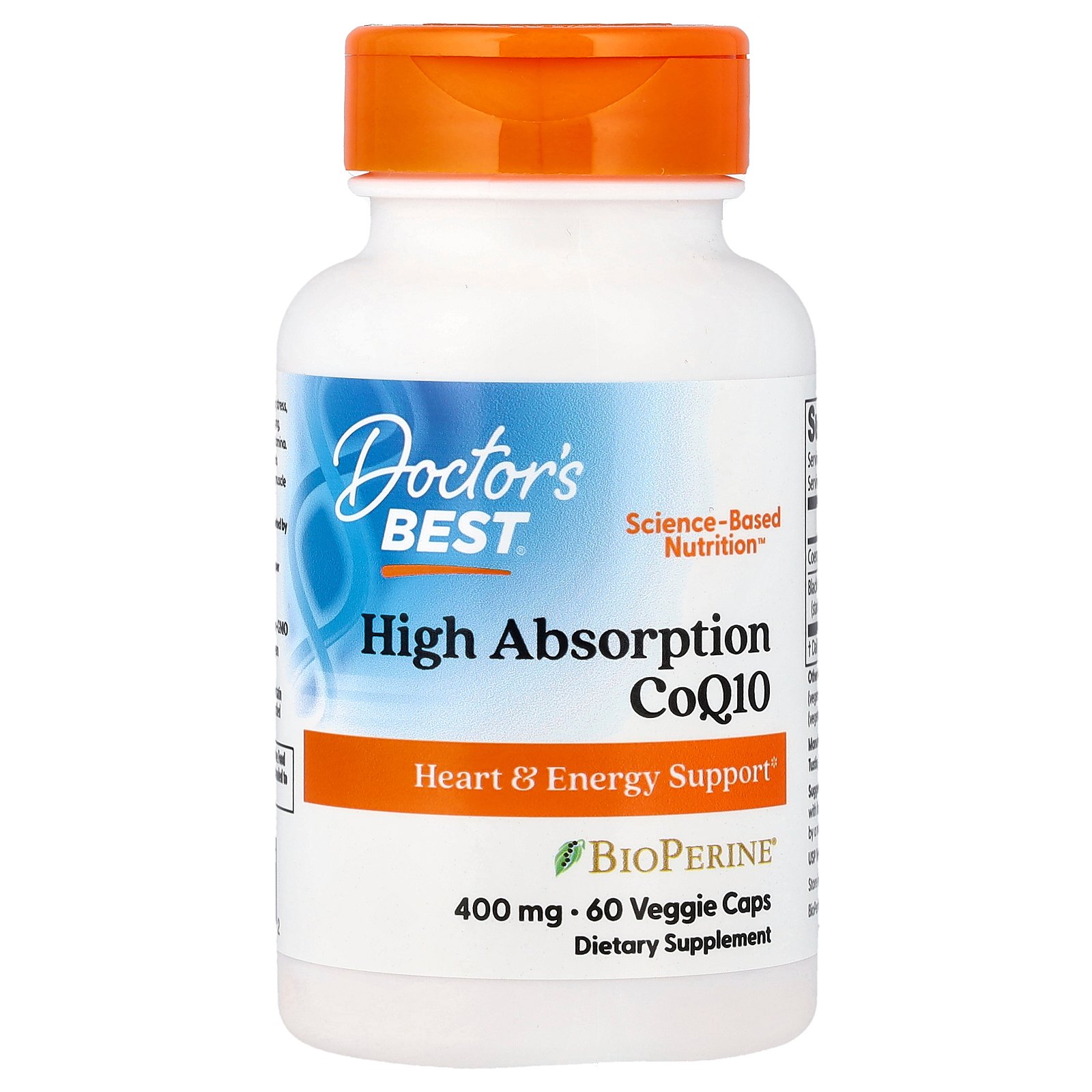 【15%OFFクーポン★4/14 20:00~4/20 23:59】Doctor's Best コエンザイムQ10 高吸収 【 iHerb アイハーブ 公式 】 ドクターズベスト サプリメント サプリ CoQ10 ユビキノン BioPerine バイオペリン 健康食品 栄養補助食品 ベジカプセル400mg 60粒