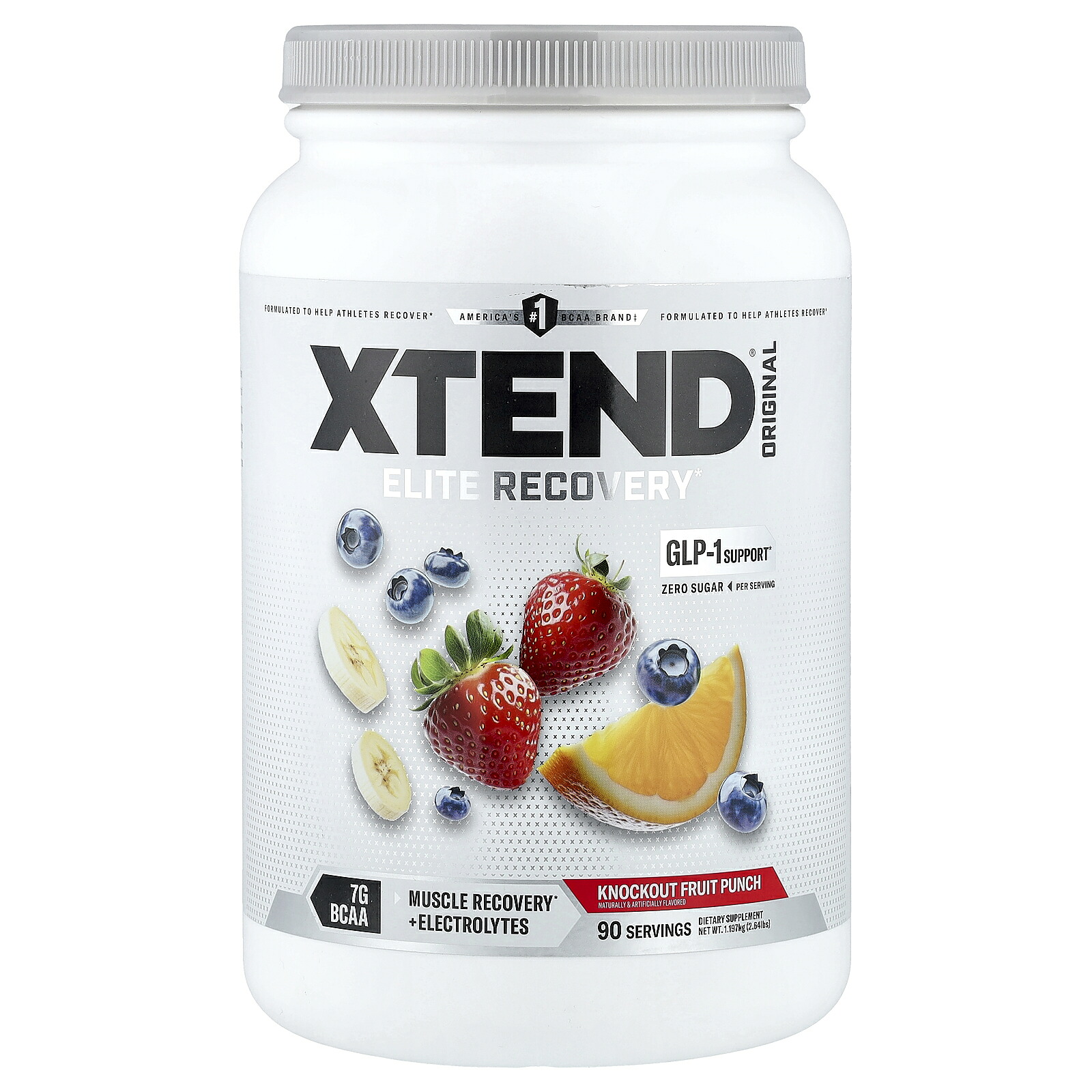【15%OFFクーポン★7/19 20:00~7/26 01:59】Xtend BCAA 【 iHerb アイハーブ 公式 】 エクステンド スポーツドリンク オリジナル アミノ酸 分岐鎖アミノ酸 7G 電解質 サプリメント サプリ パウダー 粉末 ノックアウト フルーツパンチ 1.22kg｜iHerb