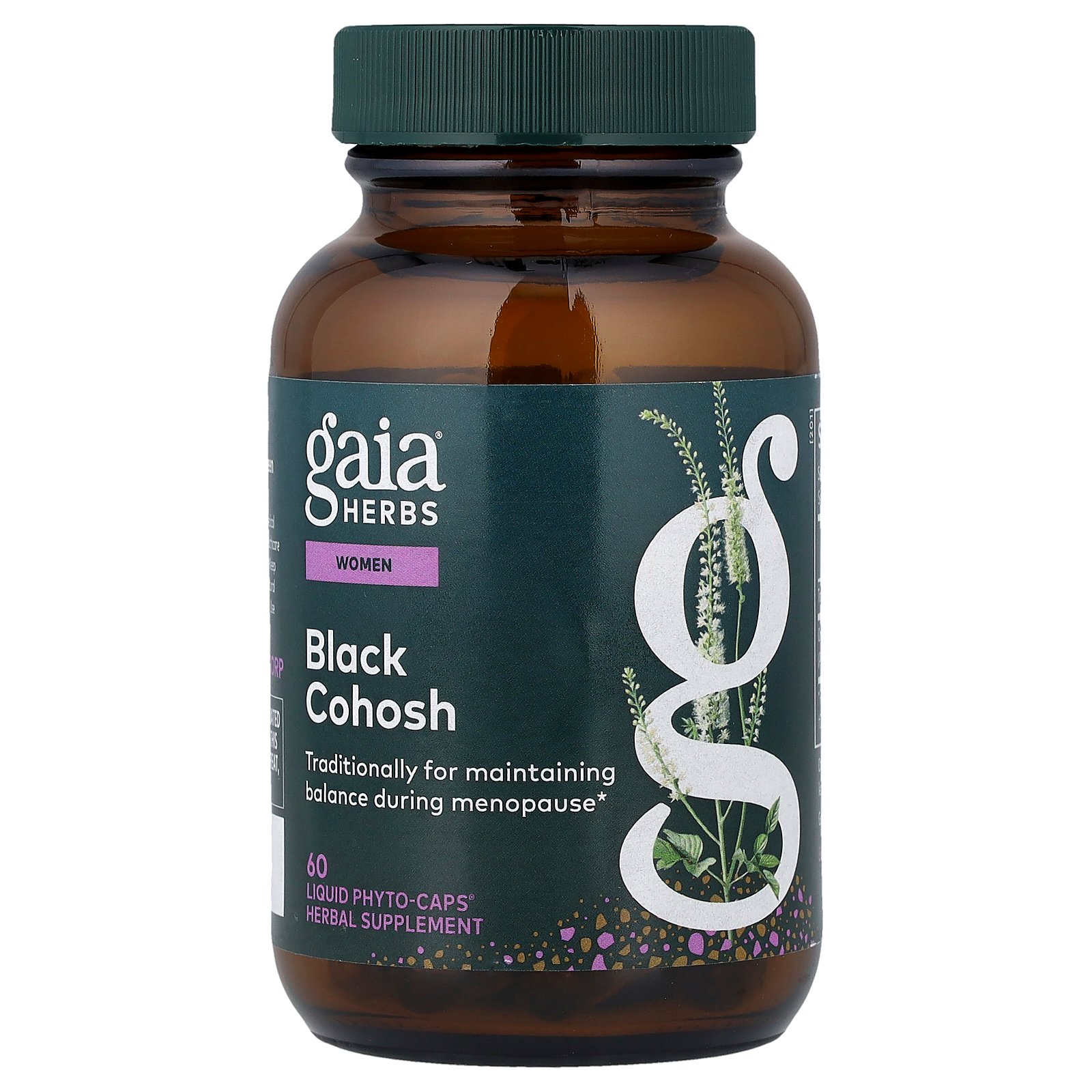 【15%OFFクーポン★4/14 20:00~4/20 23:59】Gaia Herbs ブラックコホッシュ 【 iHerb アイハーブ 公式 】 ガイアハーブ ブラックコホシュ 女性向け ハーブ サプリメント サプリ フィトカプセル ヴィーガンカプセル 60粒