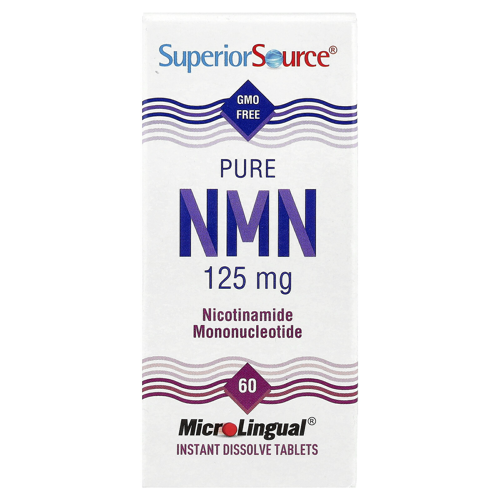 【15%OFFクーポン★4/14 20:00~4/20 23:59】Superior Source ピュア NMN 【 iHerb アイハーブ 公式 】 スーペリアソース ニコチンアミドモノヌクレオチド β-ニコチンアミドモノヌクレオチド サプリ マイクロリンガル 速溶性 タブレット 125mg 60粒