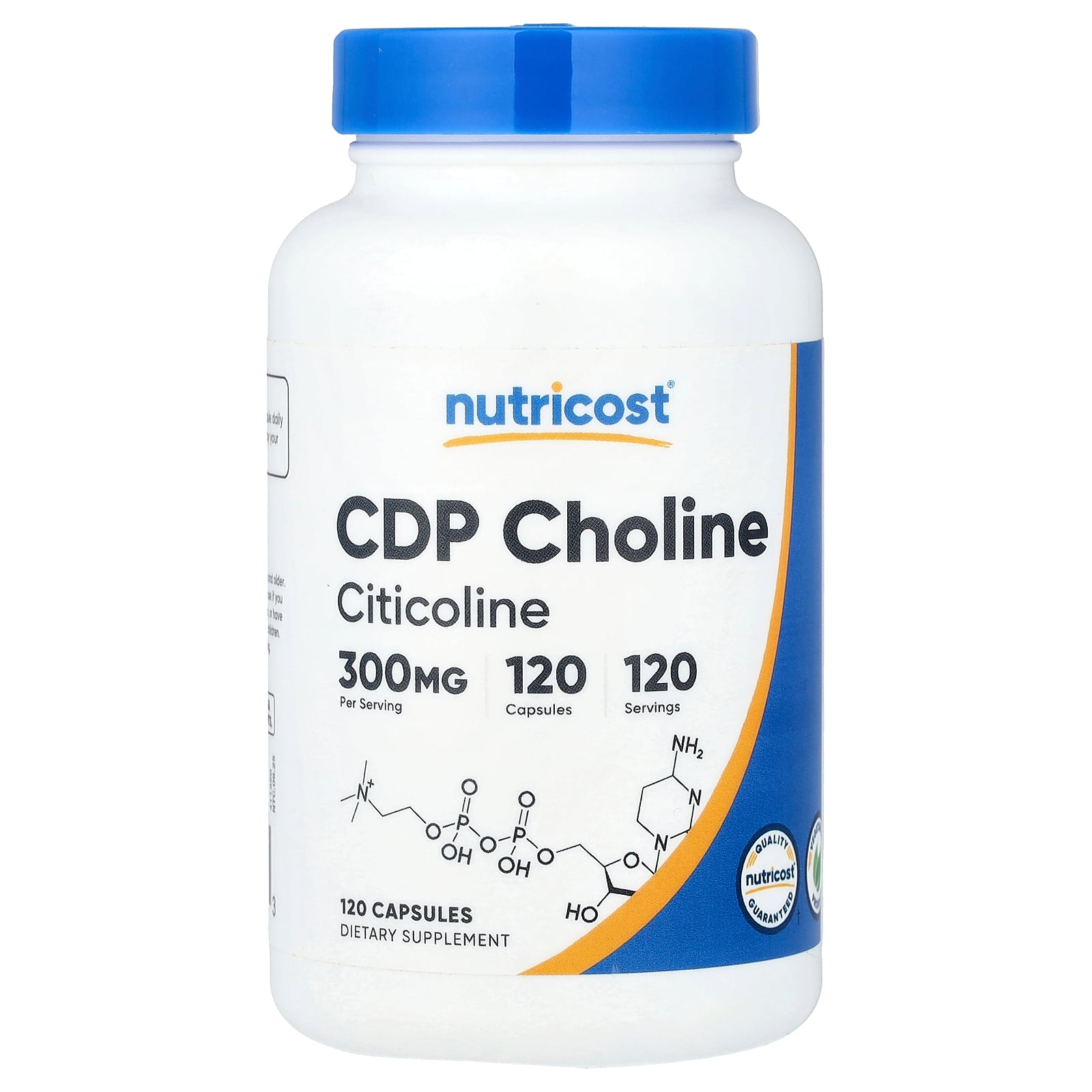 【15%OFFクーポン★4/4 00:00~4/10 01:59】Nutricost CDP コリン 【 iHerb アイハーブ 公式 】 ニュートリコスト シチコリン ミネラル サプリメント サプリ カプセル 300mg 120粒