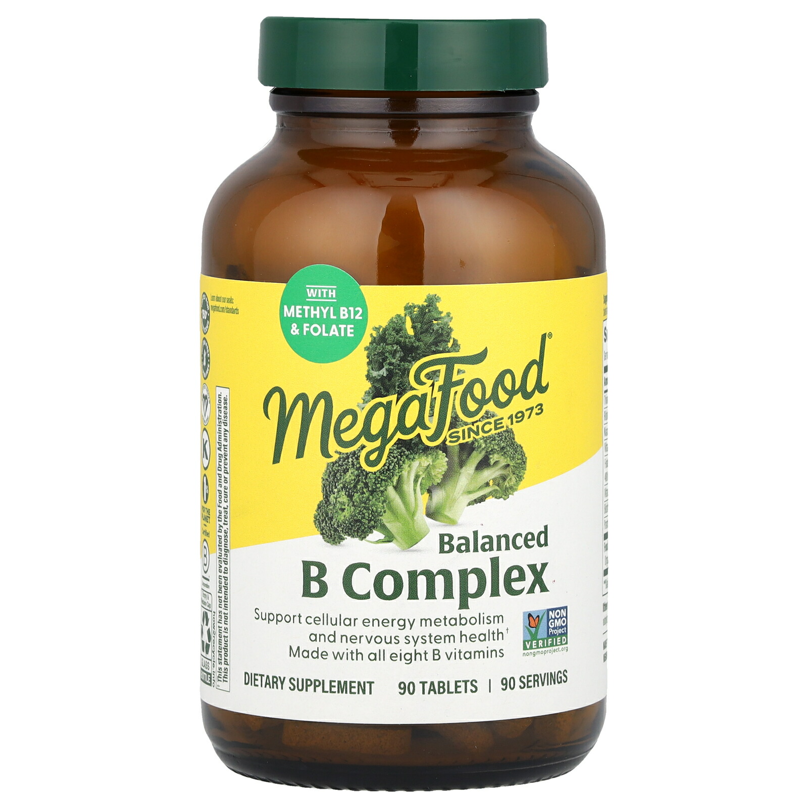【15%OFFクーポン★4/14 20:00~4/20 23:59】MegaFood バランス B コンプレックス 【 iHerb アイハーブ 公式 】 メガフード ビタミンB ビタミンB群 ビタミン B ビタミン類 ビタミンサプリ 玄米 ケール ブロッコリー サプリメント サプリ タブレット 90粒