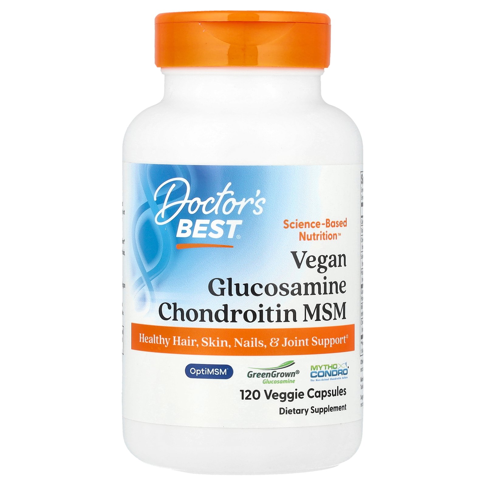 【15%OFFクーポン★4/4 00:00~4/10 01:59】Doctor's Best グルコサミン コンドロイチン MSM 【 iHerb アイハーブ 公式 】 ドクターズベスト ヴィーガン 植物性 メチルサルフォニルメタン グリーングロウン オプティMSM サプリ ベジカプセル 120粒