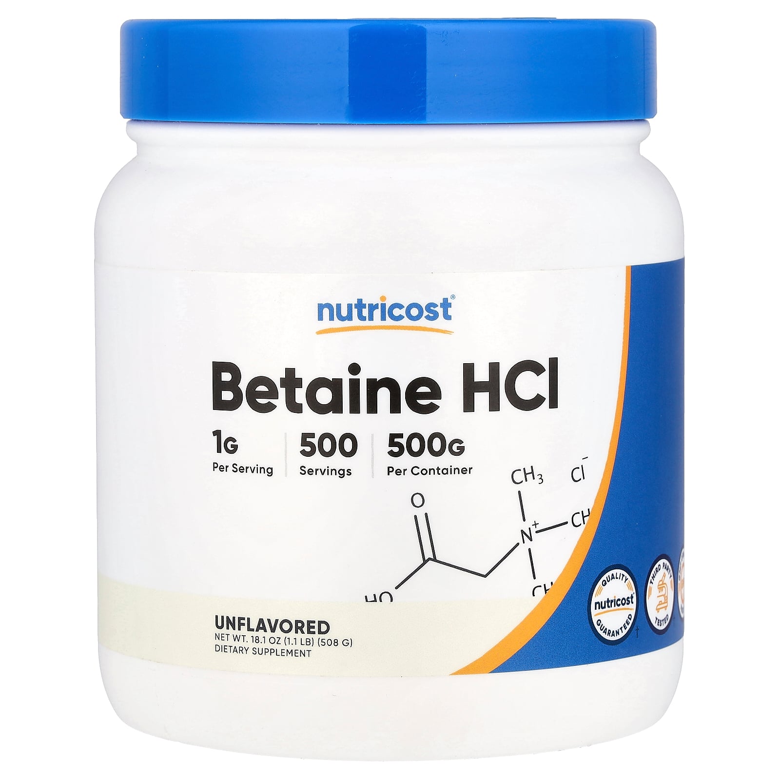 【楽天市場】Nutricost ベタインHCI 【 iHerb アイハーブ 公式 】 ニュートリコスト ベタイン サプリメント サプリ ...