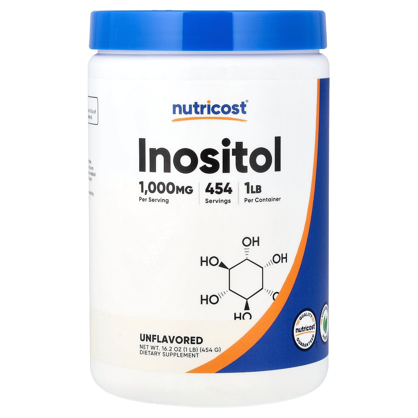 【15%OFFクーポン★4/14 20:00~4/20 23:59】Nutricost イノシトール 【 iHerb アイハーブ 公式 】 ニュートリコスト ミオイノシトール ビタミンB群 サプリメント サプリ パウダー 粉末 アンフレーバード プレーン 無香料 1,000mg 454g